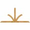 Ekena Millwork Richland Rough Sawn Timber Gable Bracket, Western Red Cedar, 84"W x 42"H x 4"D x 4"F, 12/12 Pitch GBW084X42X0404RIC00RWR - alternate 1